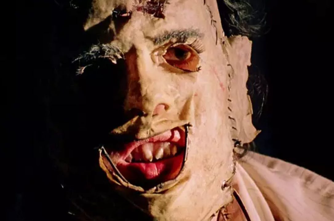 Leatherface mask in &lsquo;The Texas Chainsaw Massacre&rsquo;