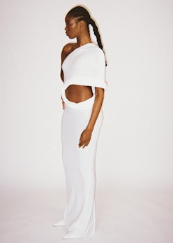 Kwame Adusei white dress 