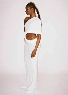 Kwame Adusei white dress 