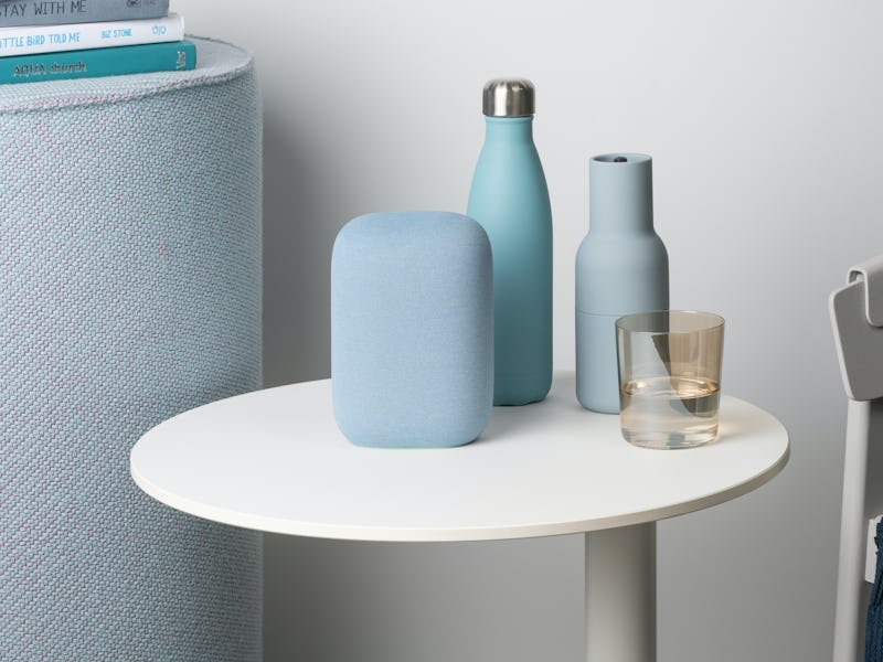 The Nest Audio smart speaker.