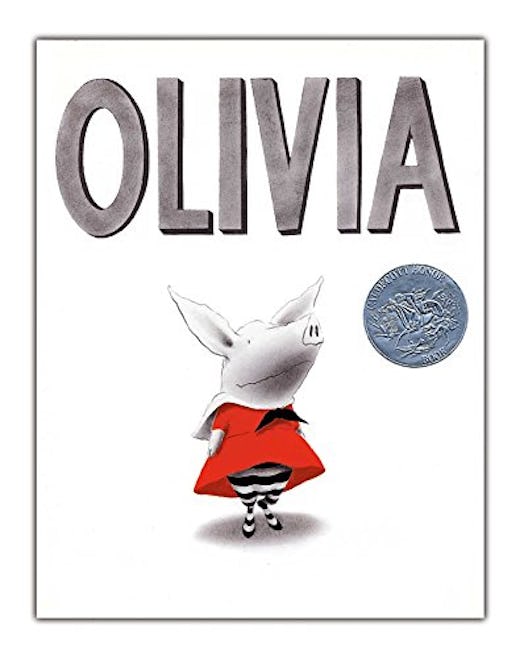 Olivia book cover with caldecott medal