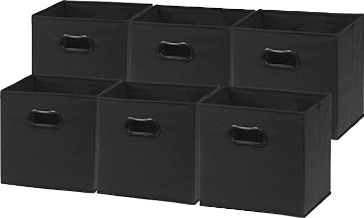 Simple Housewares Foldable Cube Storage Bins (6-Pack)
