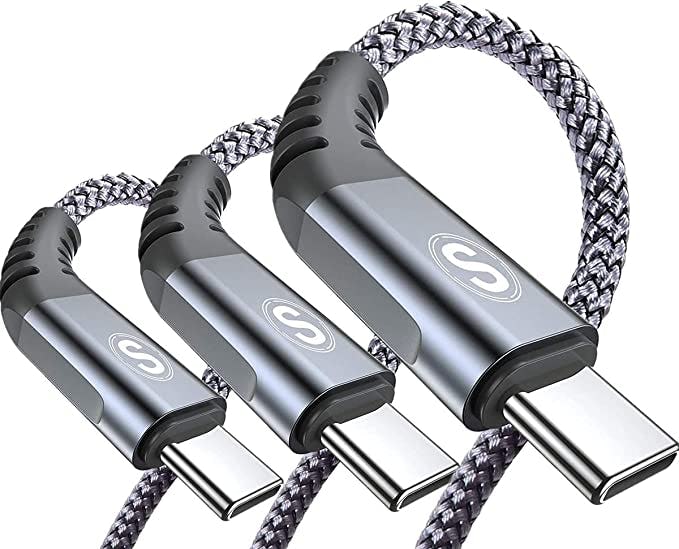 sweguard Fast Charging USB C Cable (3-Pack)