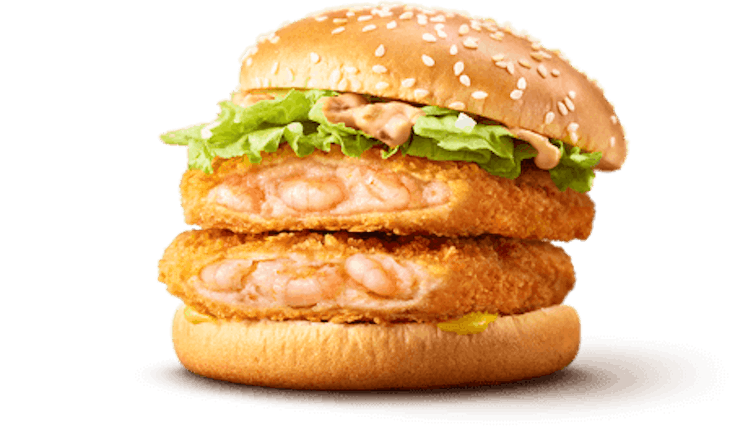 McDonald's ebi shrimp burger in Japan was unexpectedly delicious.