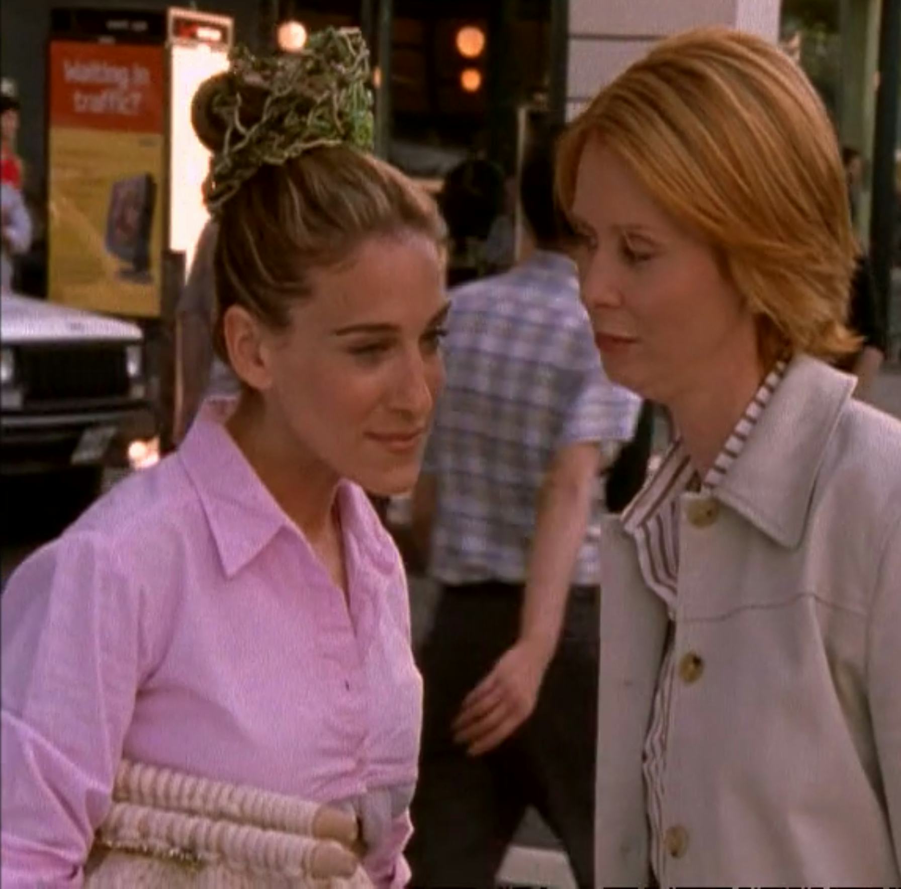 Sarah Jessica Parker and Cynthia Nixon in Sex and the City.
