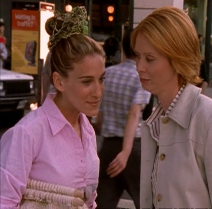 Sarah Jessica Parker and Cynthia Nixon in Sex and the City. 