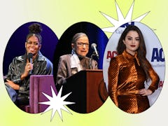 Selena Gomez, Ruth Bader-Ginsburg, and Michelle Obama are icons to honor on International Women's Da...
