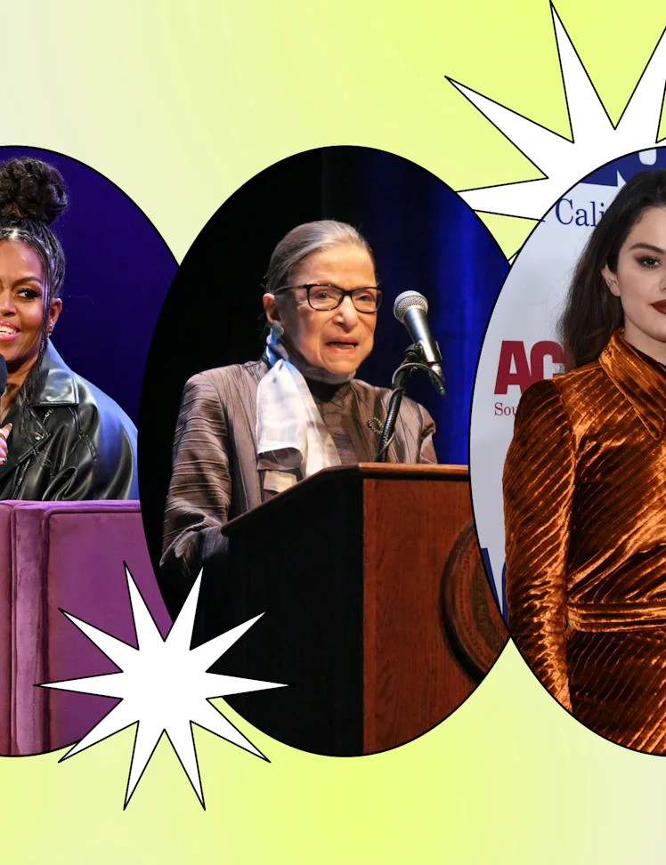 Selena Gomez, Ruth Bader-Ginsburg, and Michelle Obama are icons to honor on International Women's Da...