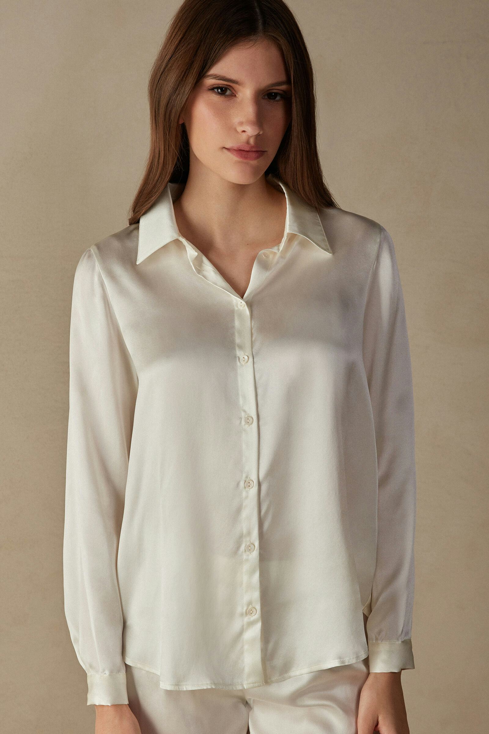 Long Sleeve Silk Shirt