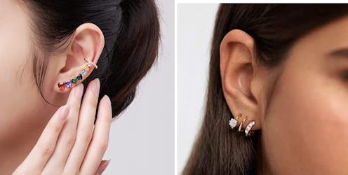 earrings that look like multiple piercings