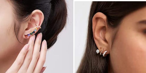 earrings that look like multiple piercings