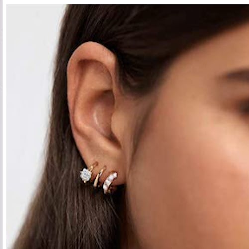 earrings that look like multiple piercings