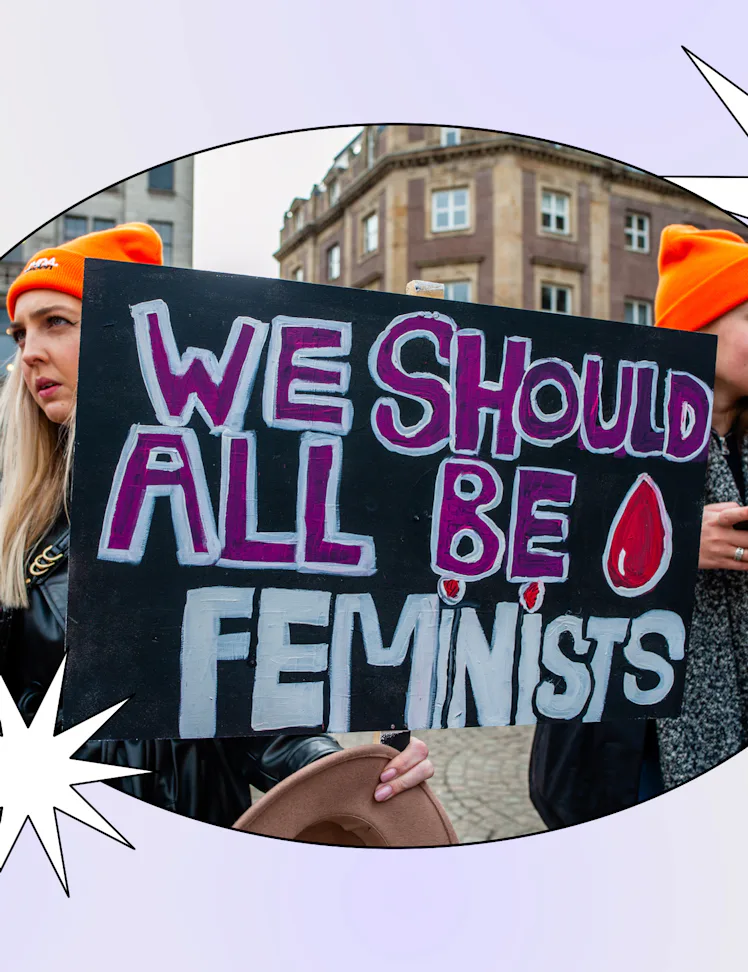 International Women's Day sign