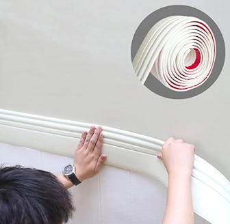Gaahing Peel And Stick Paintable Baseboard Trim
