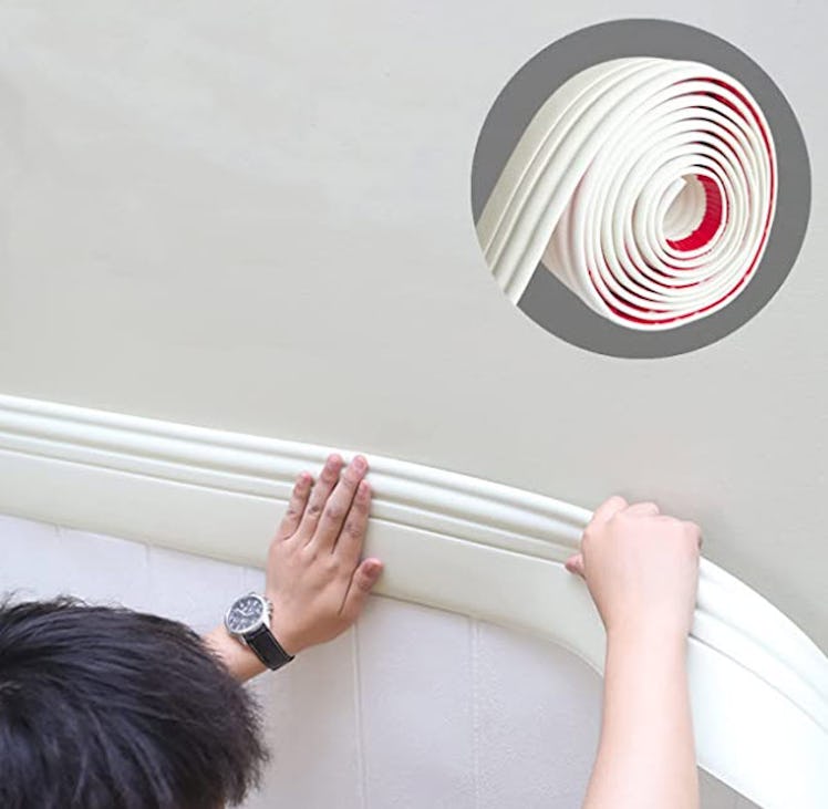 Gaahing Peel And Stick Paintable Baseboard Trim