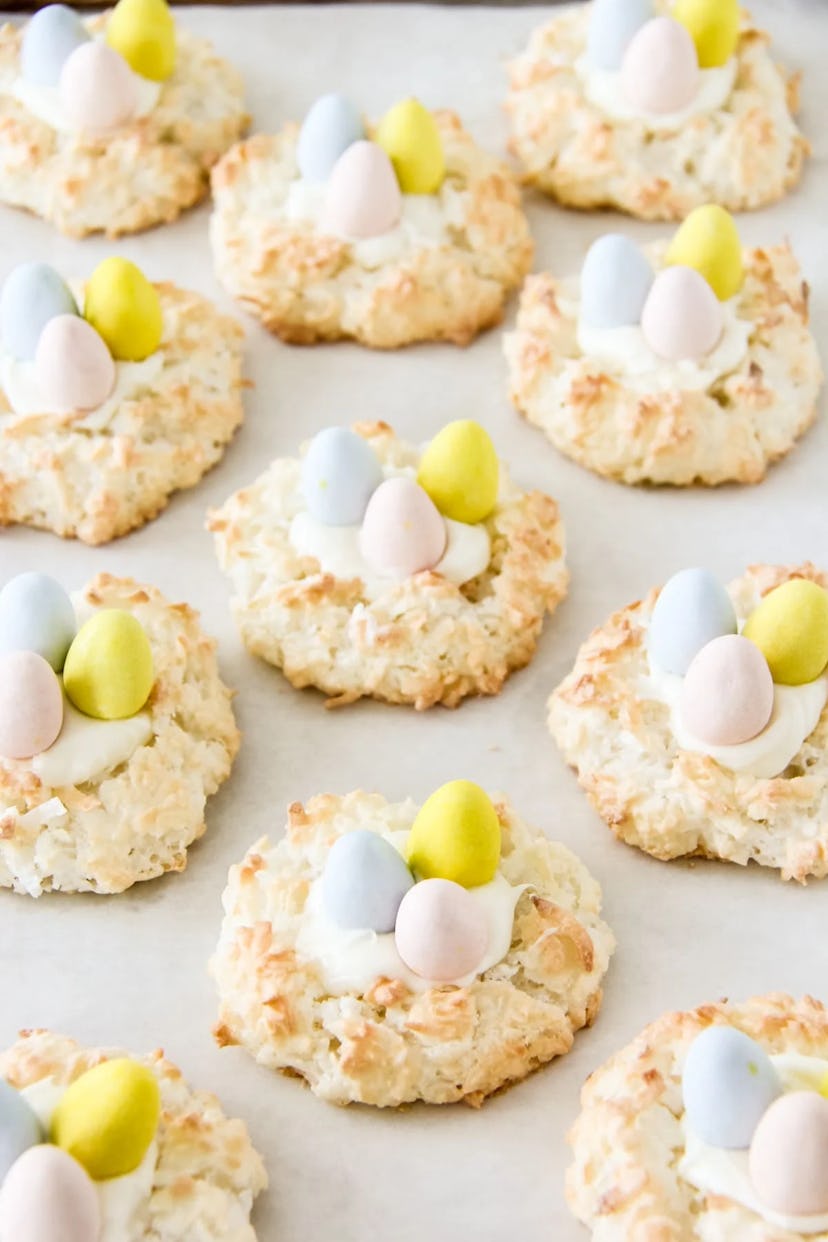 macaroons with eggs is a cute spring recipe dessert