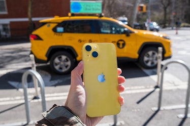 I much prefer the yellow iPhone 14 over the cheese yellow of a New York City cab.