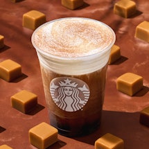 Starbucks' spring 2023 menu includes a new Cinnamon Caramel Cream Nitro Cold Brew.
