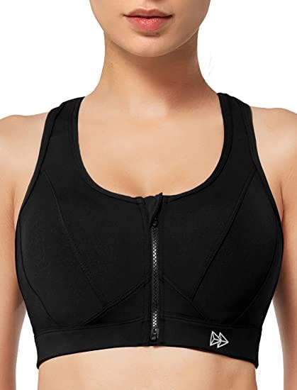 Yvette Zip Front Sports Bra