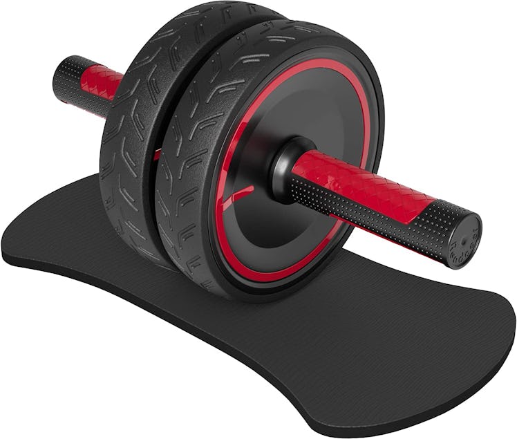 READAEER Metal Handle Ab Roller Wheel with Knee Pad