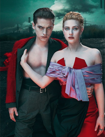 cole and lily pose for steven klein