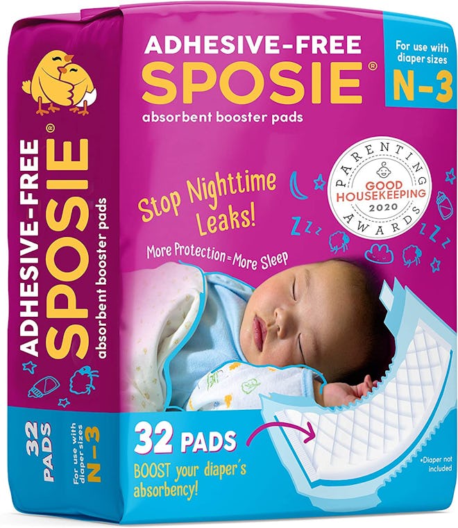 Sposie pads, the diaper booster pads described in this review.
