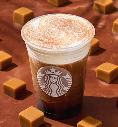 Starbucks' spring 2023 menu includes a Cinnamon Caramel Nitro Cold Brew.