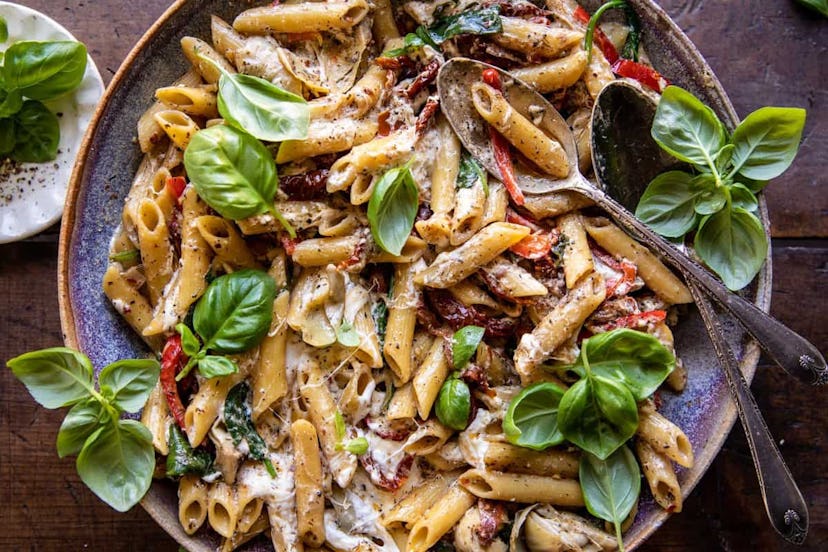 pasta with spinach and sundried tomatoes spring recipes