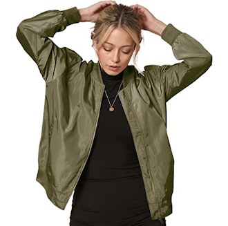 Lock and Love Classic Lightweight Bomber Jacket