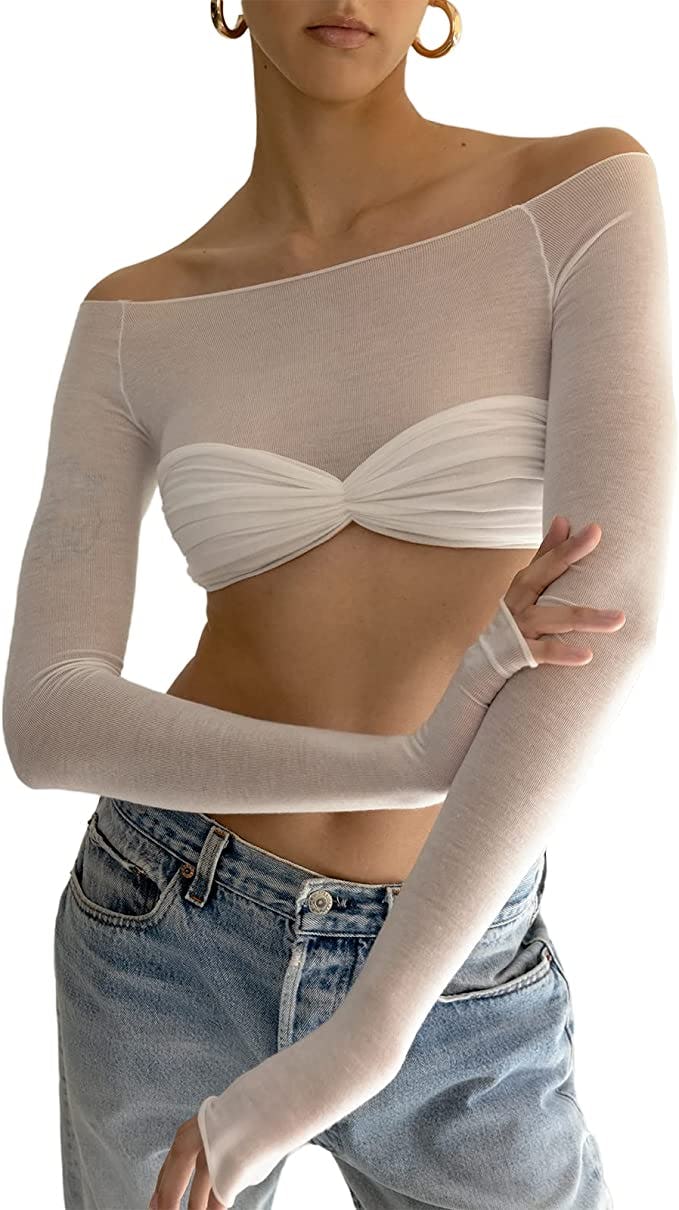 KMBANGI Off-The-Shoulder Shirt