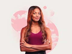 Olympian Gabby Thomas shares her self-care routine, which includes a skin care regimen, sleep, and c...