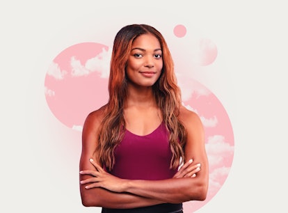 Olympian Gabby Thomas shares her self-care routine, which includes a skin care regimen, sleep, and c...
