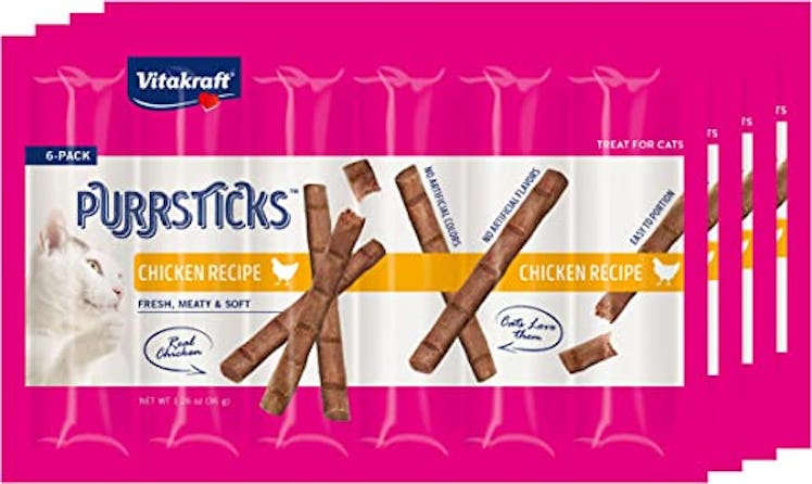 These meaty snack sticks are a great way to bond with your cat.