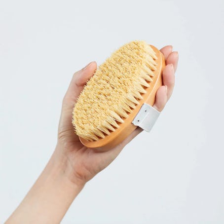 A body brush is a good step before an everything shower from TikTok. 