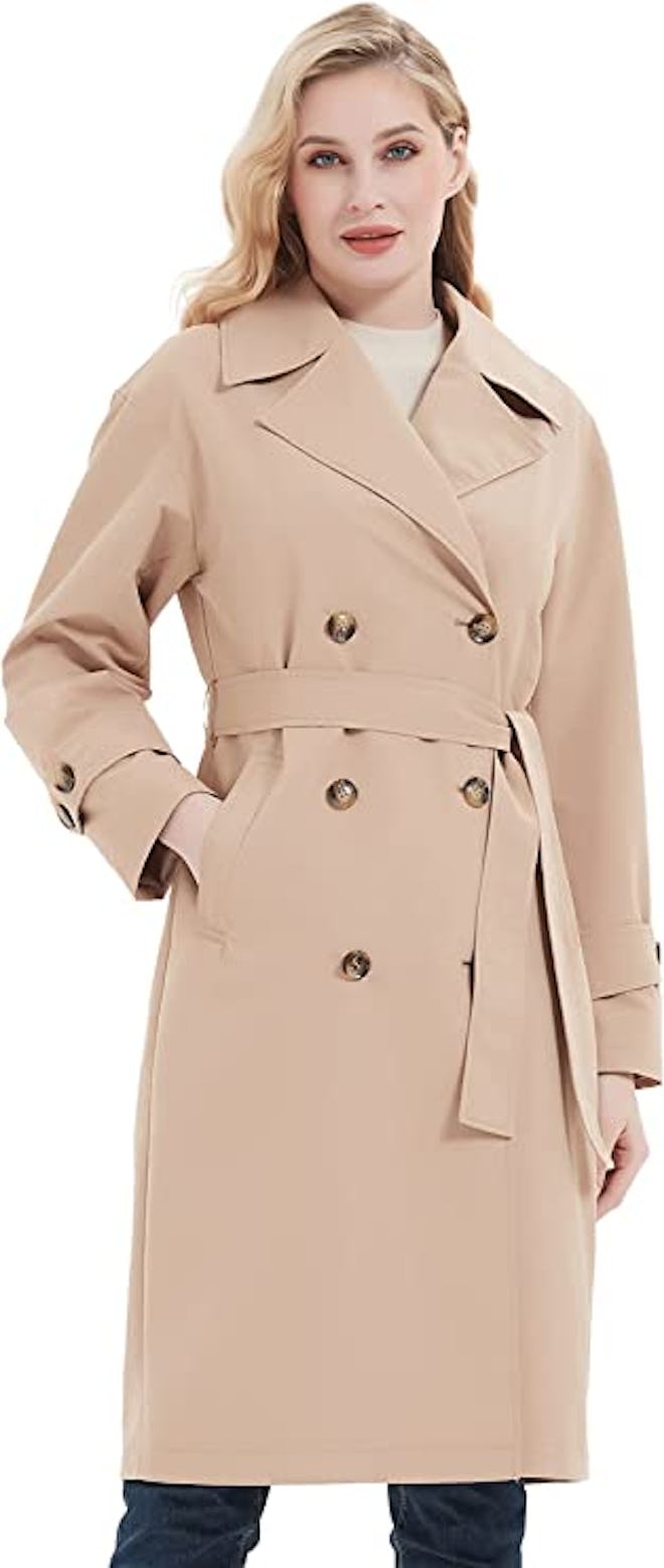 RISISSIDA Double-Breasted Trench Coat