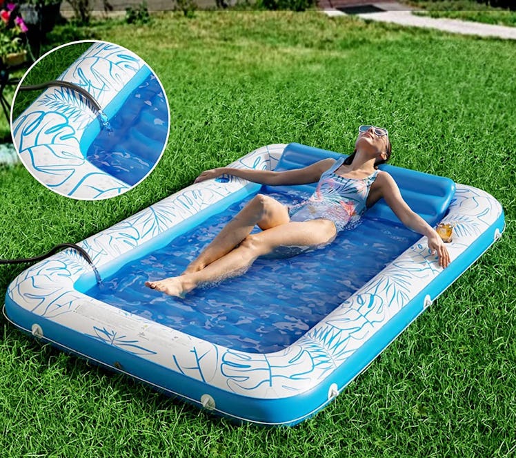 Jasonwell Inflatable Tanning Pool Lounger Float 