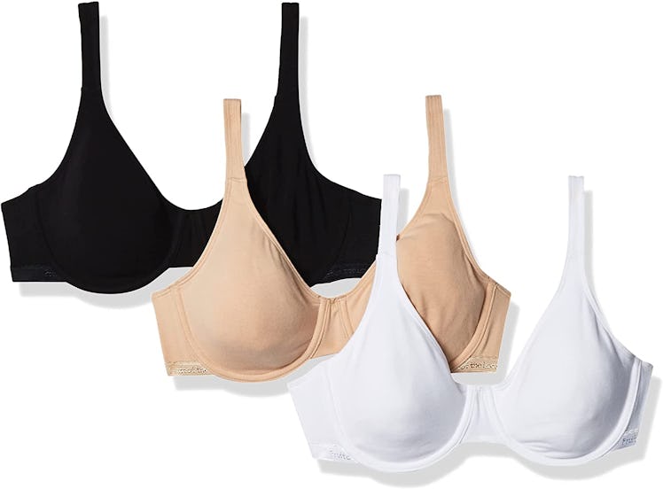 Fruit Of The Loom Cotton Stretch Comfort Bra (3-Pack)