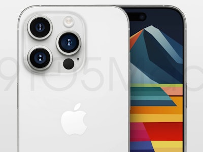 Render showng off the back of the iPhone 15