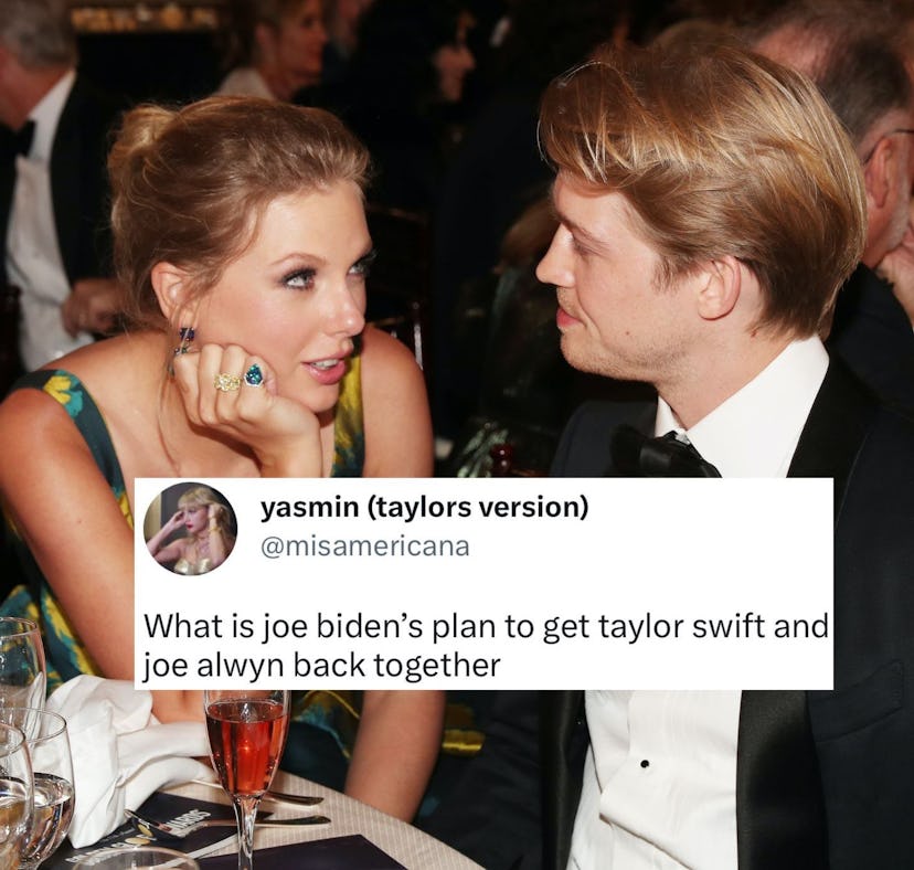 Taylor Swift and Joe Alwyn, who reportedly broke up