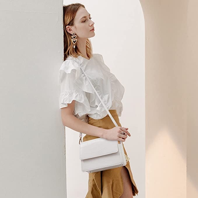 Telena Leather Crossbody Purse