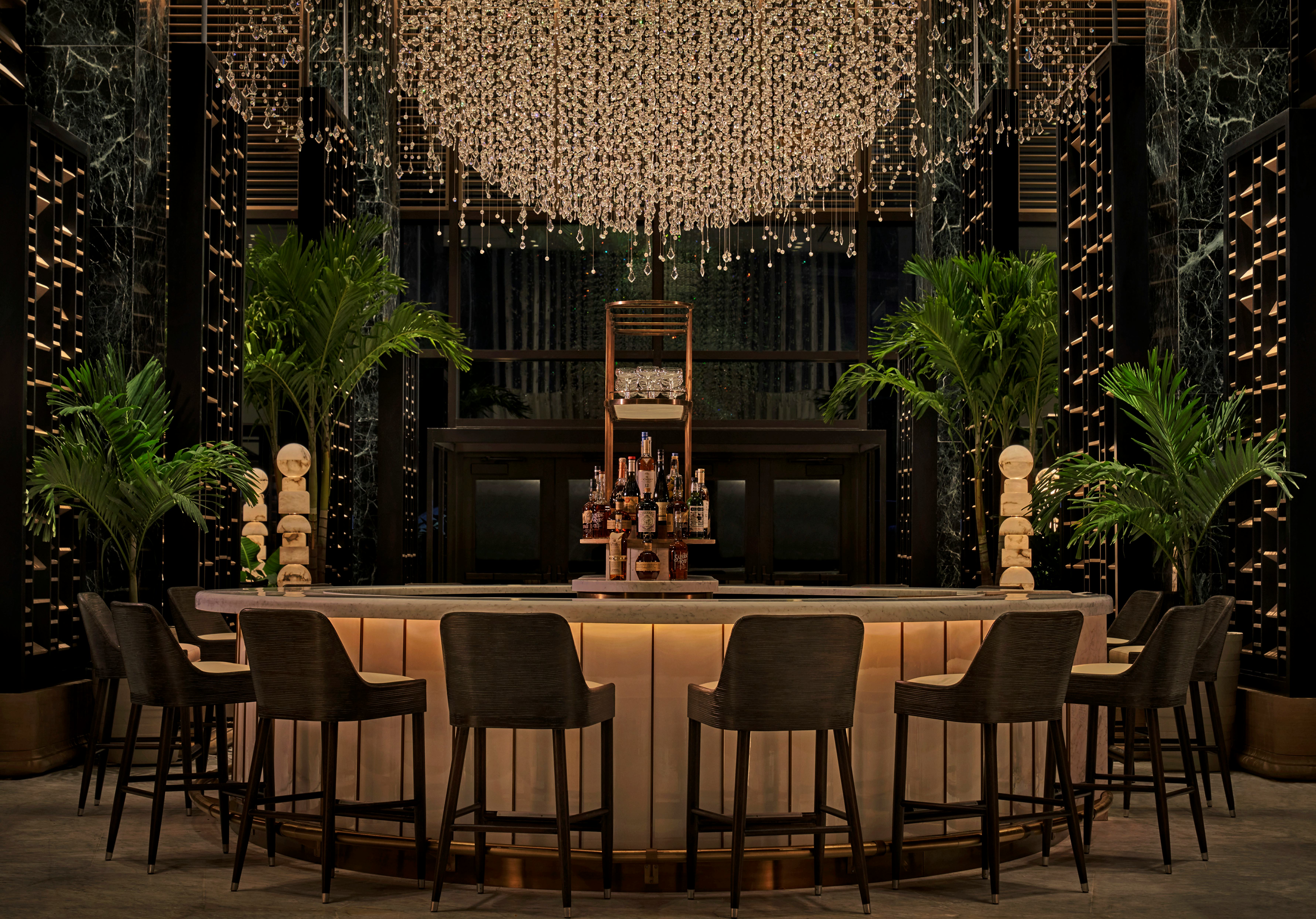The Chandelier Bar at the Four Seasons Hotel New Orleans.