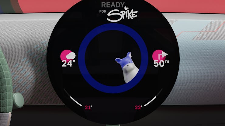 Spike virtual assistant in Mini's Aceman car