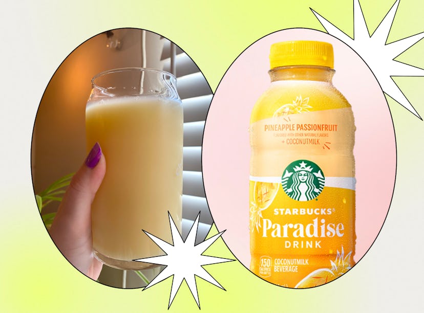 I tried the ready-to-drink Starbucks Paradise Drink that comes in a bottle and is available at groce...