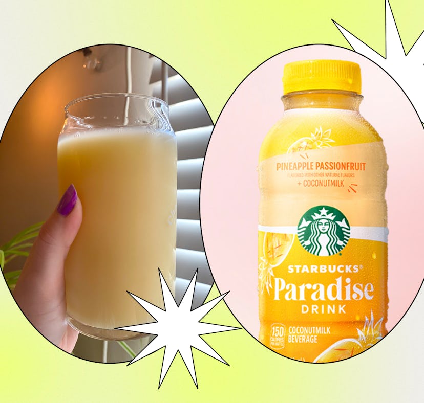 I tried the ready-to-drink Starbucks Paradise Drink that comes in a bottle and is available at groce...