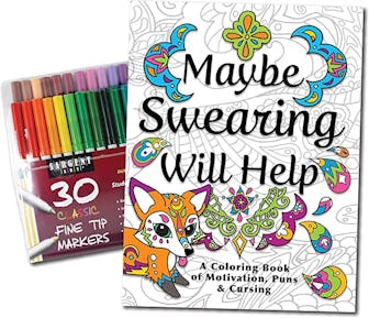 Maybe Swearing Will Help Adult Coloring with 30 Markers