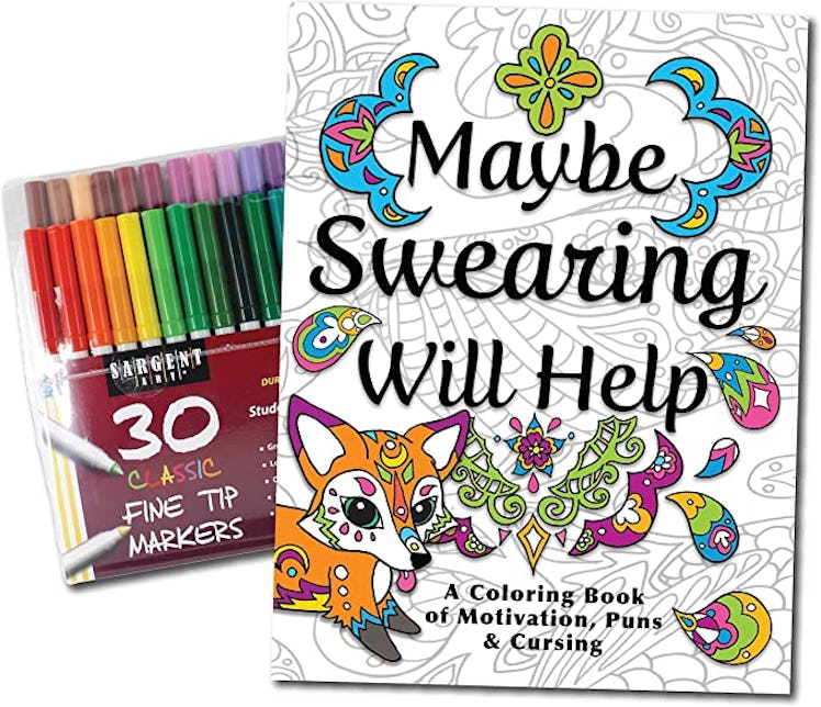Maybe Swearing Will Help Adult Coloring with 30 Markers