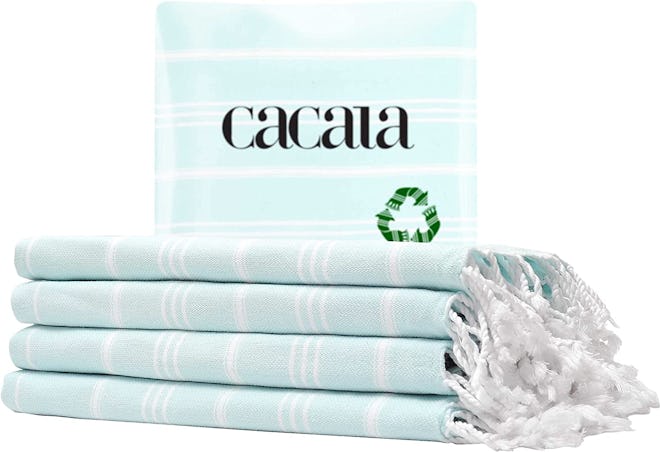 Cacala Turkish Hand Towels (Set of 4)