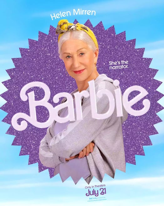Virgo: Helen Mirren as Narrator in 'Barbie' movie