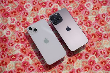 The iPhone 14 Plus and iPhone 14 Pro Max.