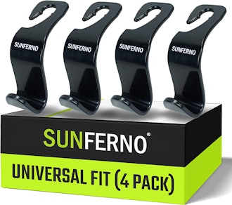 Sunferno Car Headrest Hooks (4-Pack)